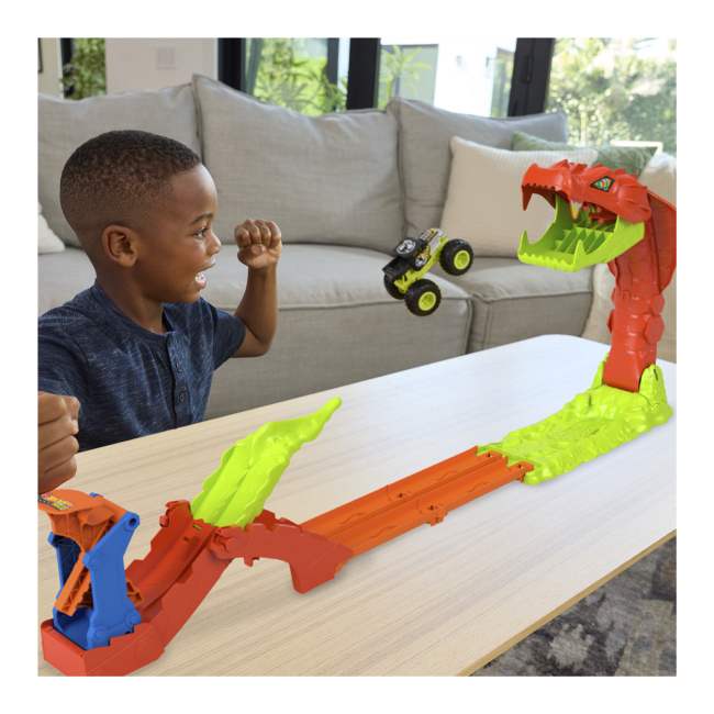 Автотреки - Ігровий набір Hot Wheels Monster Trucks Атака змії (JJN44)#6