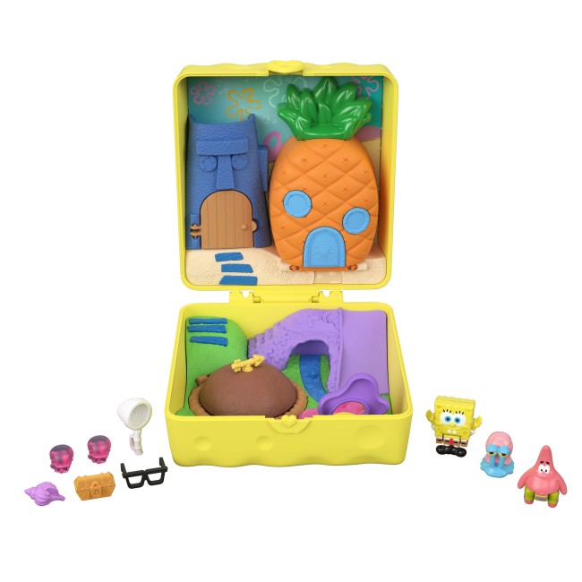 Фигурки персонажей - Игровой набор Polly Pocket Sponge Bob Square Pants с микрофигурками (JKC84)#2