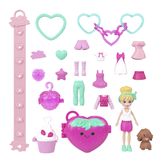Куклы - Игровой набор Polly Pocket Фруктовый стиль Клубничный шик (JKR51/2)#4
