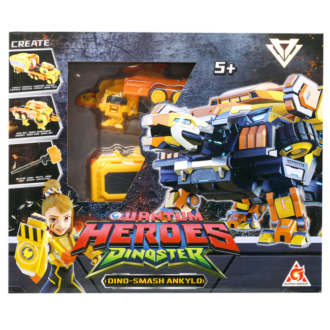 Трансформери - ​Трансформер Dinoster Динозавр Мега Дино-Смеш Анкіло (EU580806)#4