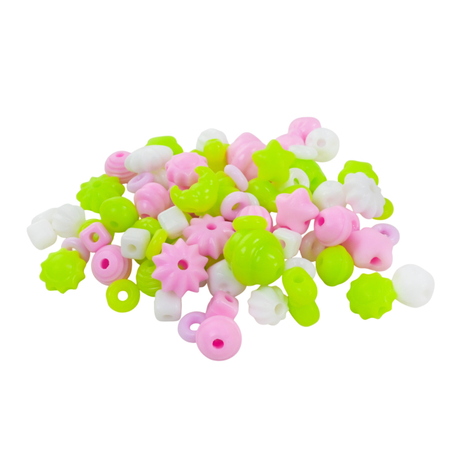 Наборы для творчества - ​Набор для создания браслетов Країна Іграшок Силиконовые бусины в ассортименте (TS0301)#2