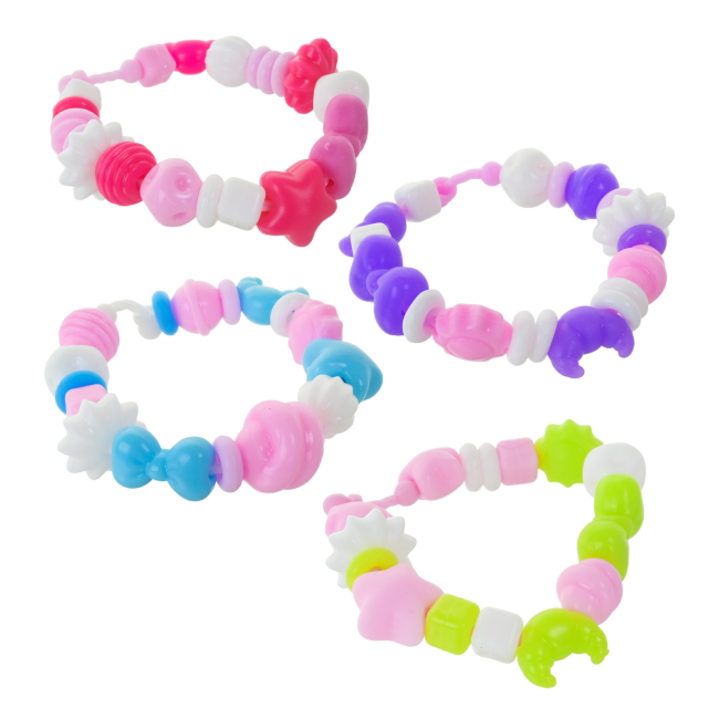 Наборы для творчества - ​Набор для создания браслетов Країна Іграшок Силиконовые бусины в ассортименте (TS0301)#7