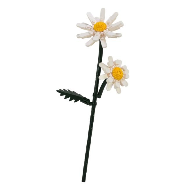 Конструкторы с уникальными деталями - Конструктор Sembo Block Florist Ромашка 122 детали (601281)#2