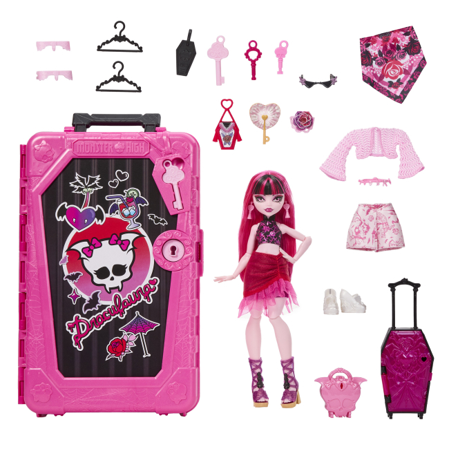 Куклы - Набор-сюрприз Monster High Кошмарные каникулы Ужас какие секреты Дракулауры (JDR50)#3