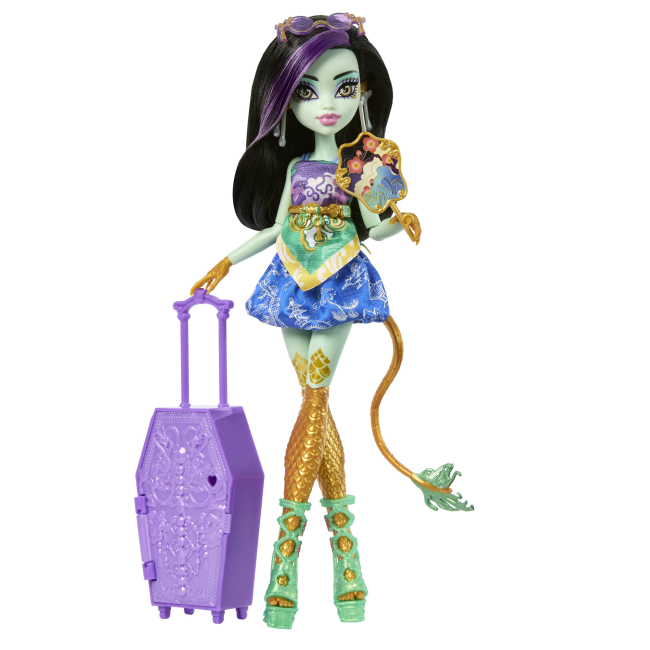Куклы - Набор-сюрприз Monster High Кошмарные каникулы Ужас какие секреты Джинафаер (JDR52)#4