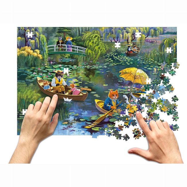 Пазлы - Пазл Orner Кошачий сад Моне 1000 элементов (orner-3481)#2
