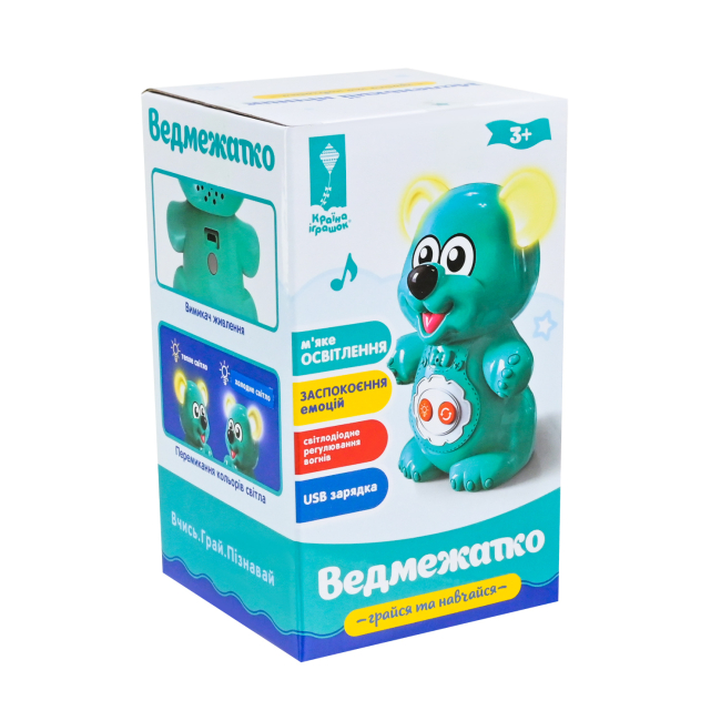 Нічники, проектори - Нічник Країна Іграшок Грайся та навчайся Ведмежатко (PL-724-06)#4