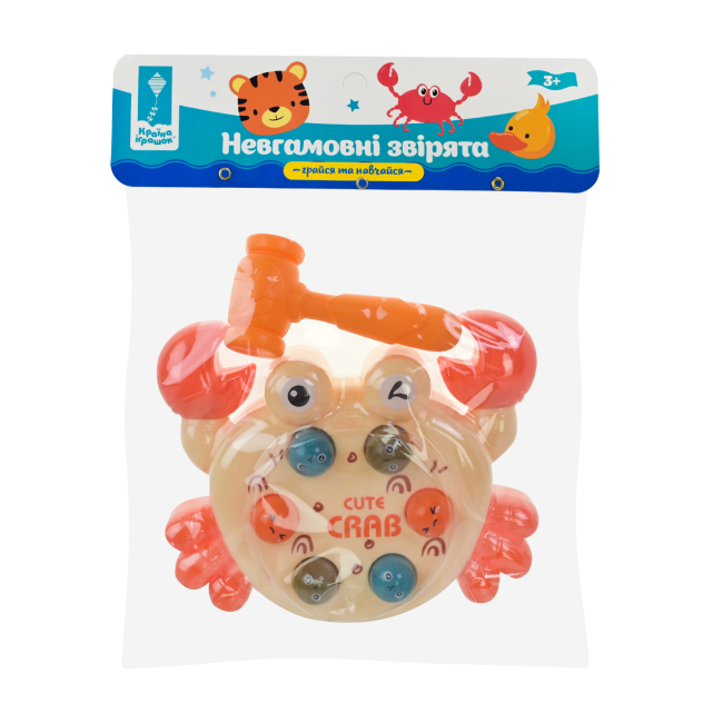 Розвивальні іграшки - Розвивальна іграшка Країна Іграшок Стукалка Крабик (PL-725-34)#3
