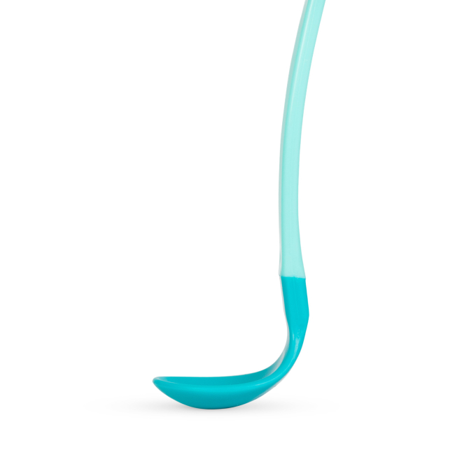 Детская посуда и аксессуары - Мягкие ложки Baboo бирюзовые 2 шт (10-034)#3
