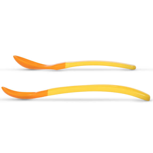 Дитячий посуд та аксесуари - М'які ложки Baboo жовті 2 шт (10-035)#2