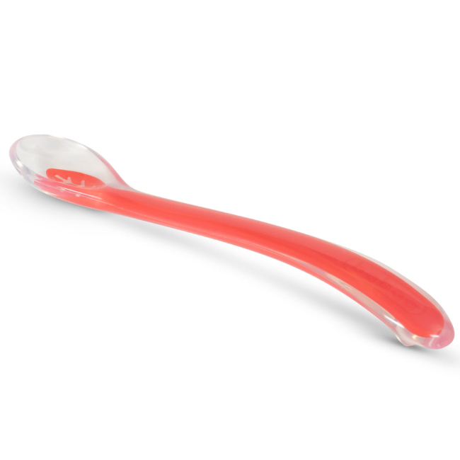 Детская посуда и аксессуары - Ложка силиконовая Baboo красная (10-002)#2