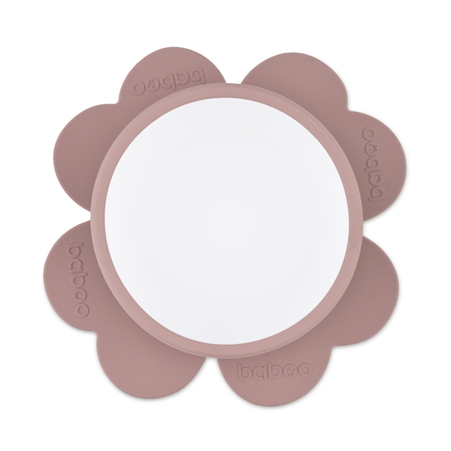 Детская посуда и аксессуары - Мисочка силиконовая Baboo с основой-присоской какао (9-035)#3