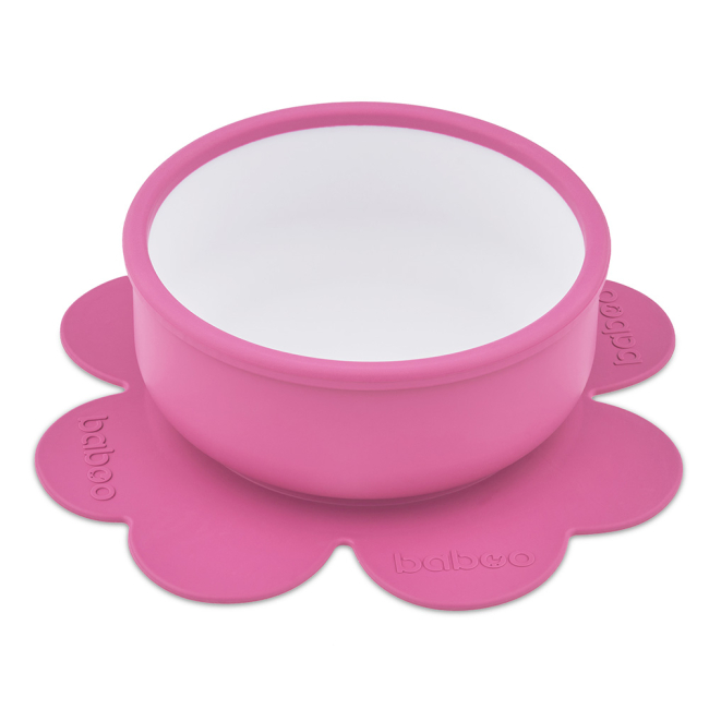 Детская посуда и аксессуары - Мисочка силиконовая Baboo с основой-присоской фиолетовая (9-036)#2