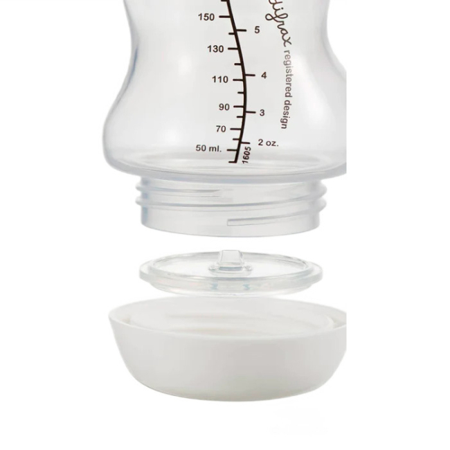 Бутылочки, соски и аксессуары - Бутылочка для кормления Difrax S-bottle wide white 310 мл (737FE White)#3