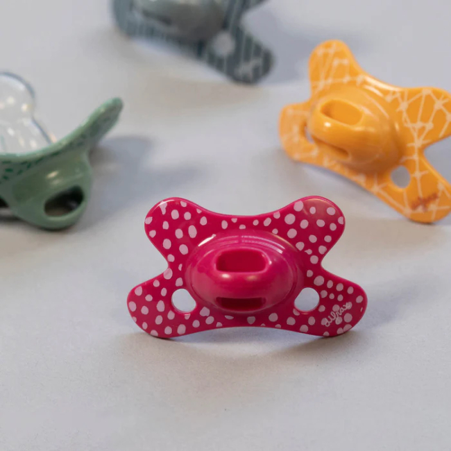 Пустушки та ніблери - ​Пустушка Difrax Natural силіконова Dahlia dots (123 Dahlia_dots)#2