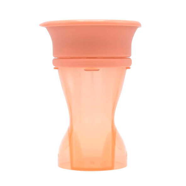 Дитячий посуд та аксесуари - Чашка-непроливайка Difrax 360 з кришкою Peach (1012 Peach)#2