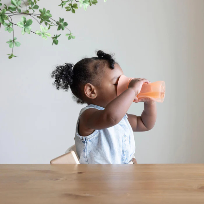 Дитячий посуд та аксесуари - Чашка-непроливайка Difrax 360 з кришкою Peach (1012 Peach)#3