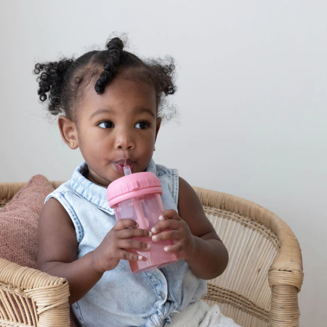 Дитячий посуд та аксесуари - Чашка-непроливайка Difrax з соломинкою Raspberry (1010 Raspberry)#2