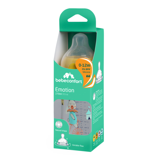 Пляшечки, соски та аксесуари - Пляшечка для годування Bebe Confort Emo 270 мл біла (3102201970)#3