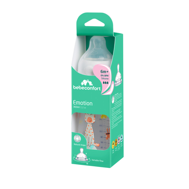 Пляшечки, соски та аксесуари - Пляшечка для годування Bebe Confort Emo 360 мл біла (3102202020)#3