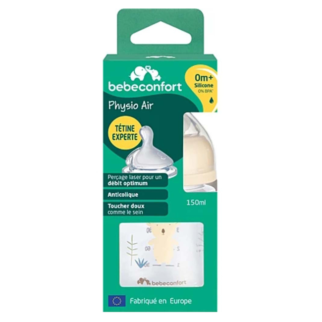 Пляшечки, соски та аксесуари - Пляшечка для годування Bebe Confort Physio air confort sand 150 мл (3102202260)#2