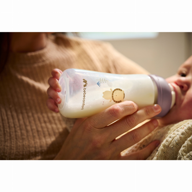 Пляшечки, соски та аксесуари - Пляшечка для годування Bebe Confort Physio air lavender 270 мл (3102202270)#3