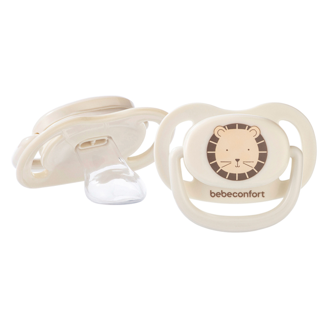 Бутылочки, соски и аксессуары - Полный набор для кормления Bebe Confort Physio air soft sand с пустышкой и щеточкой (3101202500)#2