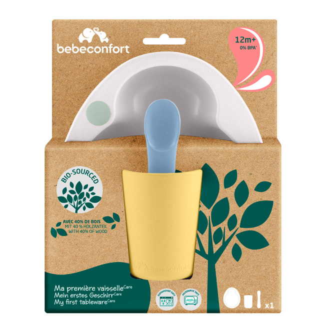 Детская посуда и аксессуары - Набор посуды Bebe Confort Eco yellow/blue (3105201270)#2