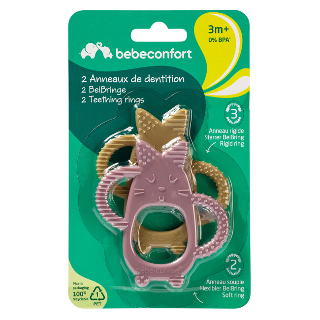 Погремушки, прорезыватели - Набор прорезывателей Bebe Confort Stage 2 Green/Lavender (3104202530)#4