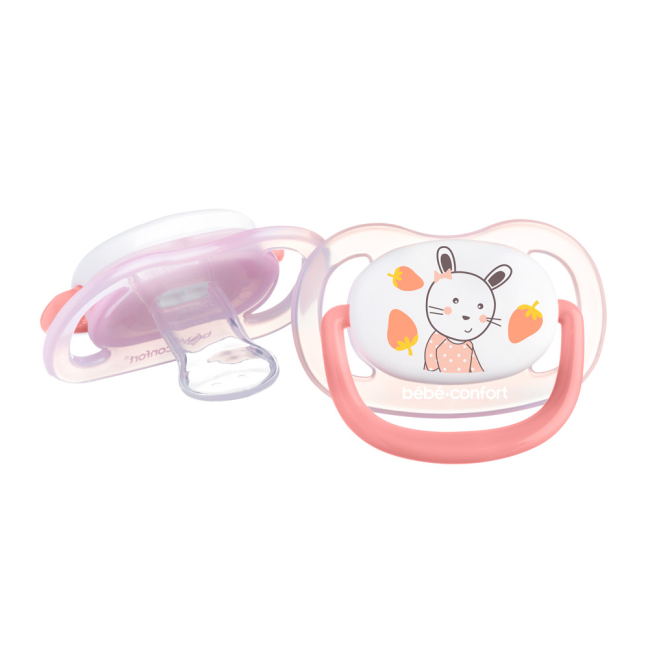 Пустышки и ниблеры - Пустышка Bebe Confort Physio Air Dummy Gardener розовая и желтая (3104201920)#2