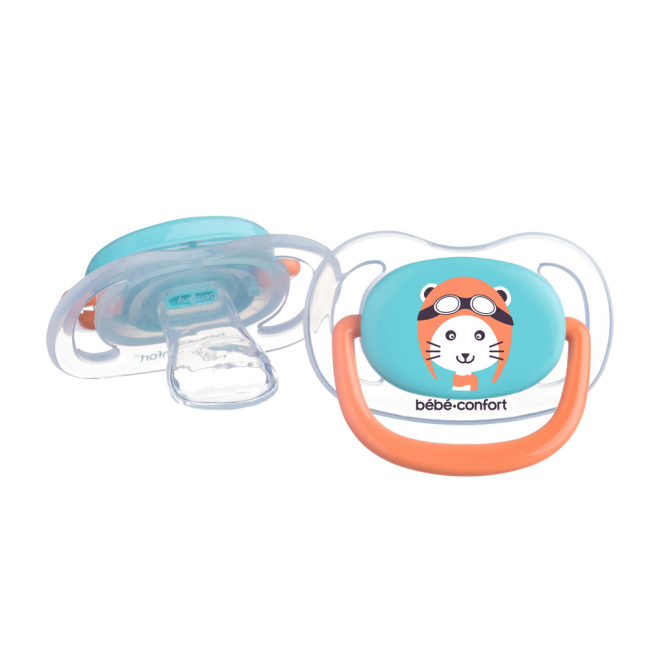 Пустышки и ниблеры - Пустышка Bebe Confort Physio Air Dummy Traveller синяя и оранжевая (3104201780)#2