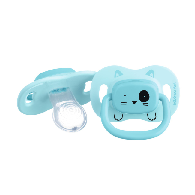 Пустышки и ниблеры - Пустышка Bebe Confort Minimalistic Animals синяя (3104202010)#2