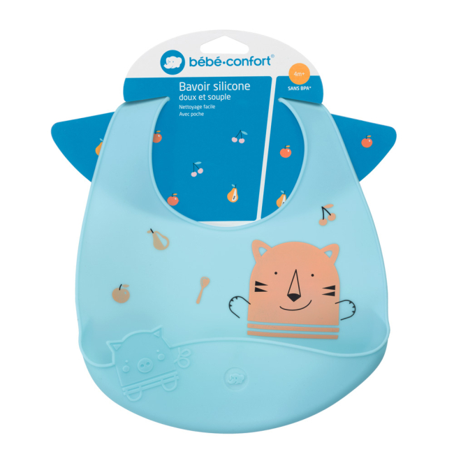 Детская посуда и аксессуары - Нагрудник силиконовый Bebe Confort Domino (3105207900)#3