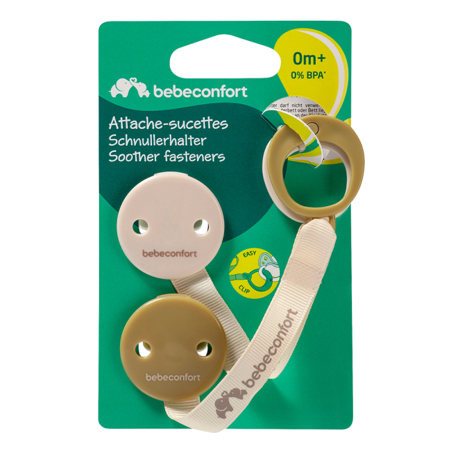 Пустышки и ниблеры - Зажим к пустышке Bebe Confort Green/Beige (3104202510)#2