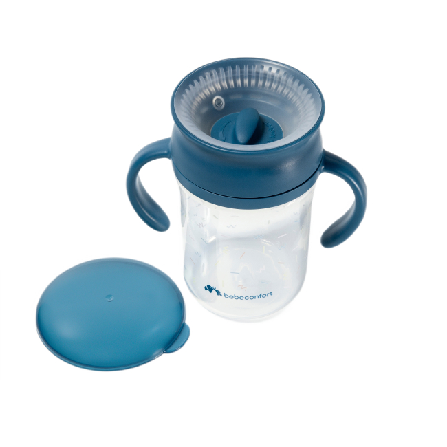 Детская посуда и аксессуары - Чашка-непроливайка Bebe Confort Glow blue 280 мл (3105201230)#2