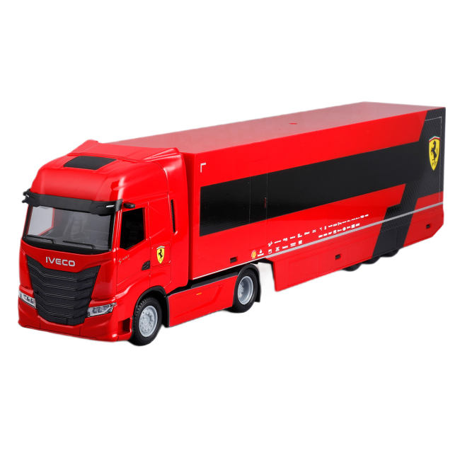 Транспорт и спецтехника - Игровой набор Bburago Грузовик-тягач Iveco S-Way и болид SF-24 (18-36867)#3