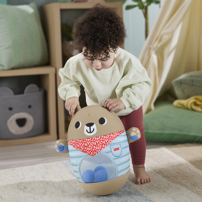 Розвивальні іграшки - Розвивальна іграшка Fisher-Price Ведмедик-неваляйко (JLB83)#5