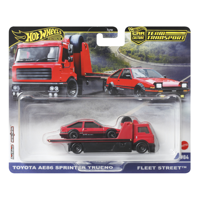 Автомоделі - Набір автомоделей Hot Wheels Car culture Team Transport Fleet street і Toyota AE86 Sprinter (FLF56/JBM40)#7