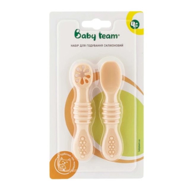 Дитячий посуд та аксесуари - Набір для годування Baby Team силіконовий (6113)#3