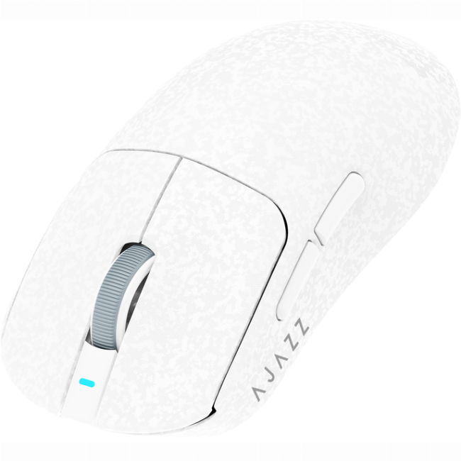 Клавиатура и мыши - Мышка Ajazz AJ199 Carbon Fiber Wireless/Bluetooth/USB White (AJ199-W)#5