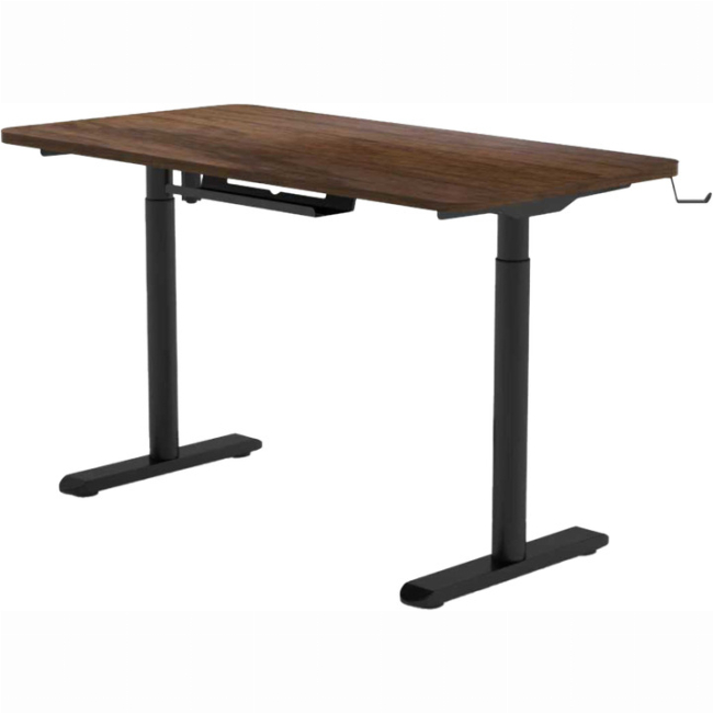 Меблі для геймерів - Комп'ютерний стіл з електрорегулюванням висоти Sihoo D05 1400 x 700 мм Walnut/Black (D05-104/D05-107)#3