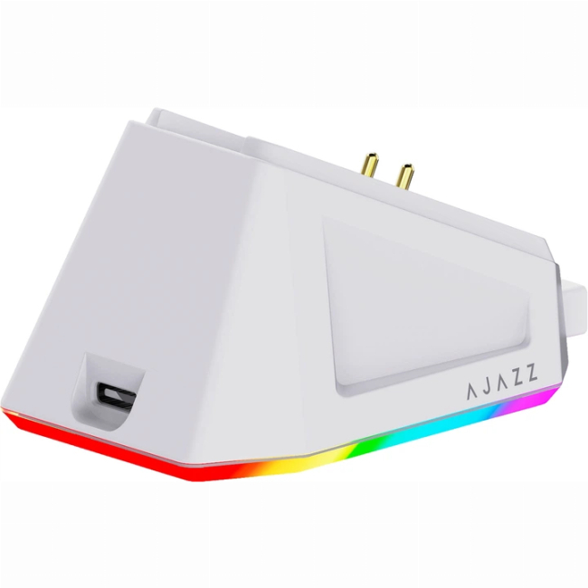 Клавіатура і миші - Мишка Ajazz AJ179P MC Charging Dock Wireless/Bluetooth/USB White (AJ179P-MC-W)#6