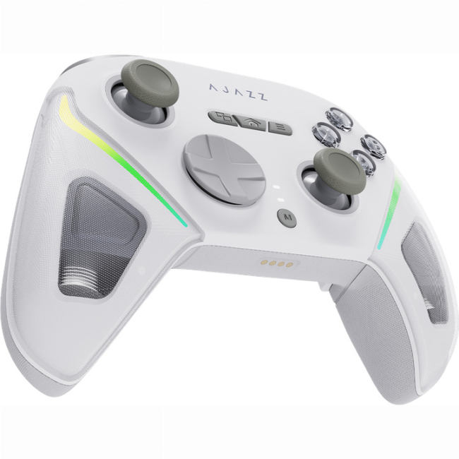 Геймпади - Бездротовий геймпад Ajazz GP100 2.4G/BT/USB Switch/PC/iOS/Android RGB White (GP100-W)#3