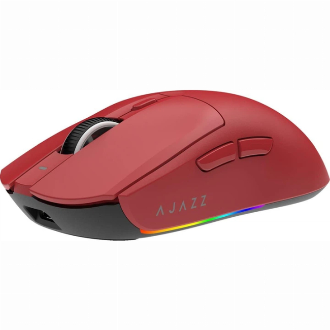 Клавиатура и мыши - Мышка беспроводная Ajazz AJ139 V2 MC Wireless/Bluetooth/USB Red (AJ139-V2-MC-R)#3