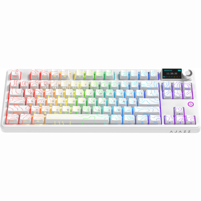 Клавиатура и мыши - Клавиатура беспроводная Ajazz AK870 V2 Maillard Switch White (AK870-V2-S-W)#2