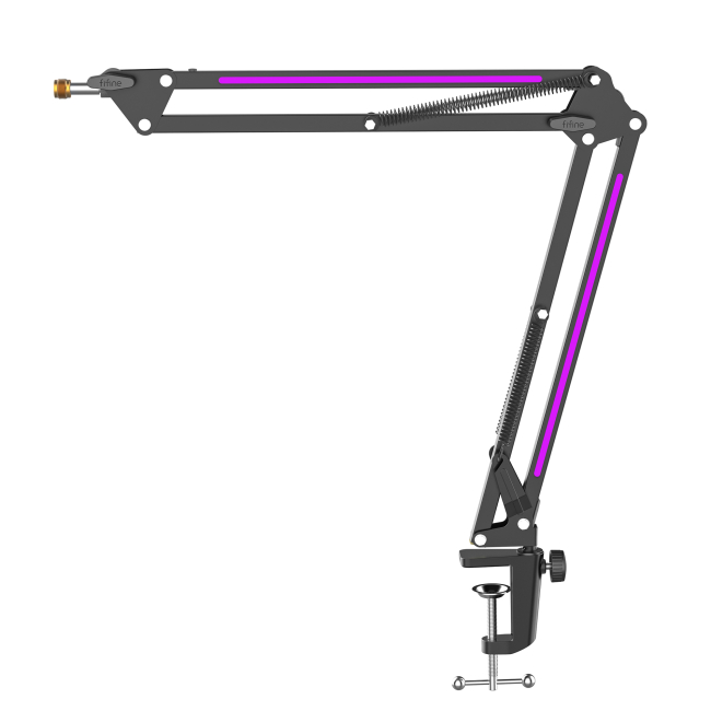 Меблі для геймерів - Стійка-пантограф Fifine Black RGB (BM38)#3