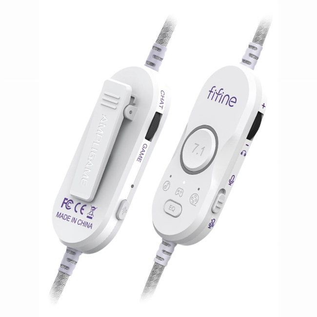 Наушники - Наушники Fifine 7.1 White RGB (H16W)#3