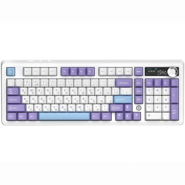 Клавіатура і миші - Клавіатура бездротова Ajazz AK980 V2 Gift Switch V2 White (AK980-V2-G-PWB)#2