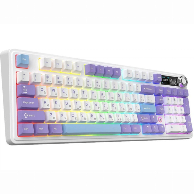 Клавіатура і миші - Клавіатура бездротова Ajazz AK980 V2 Gift Switch V2 White (AK980-V2-G-PWB)#5