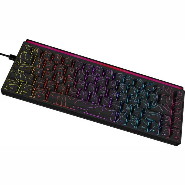 Клавиатура и мыши - Клавиатура Ajazz NK68 Red Switch Black USB-C (NK68-R-S-B)#3